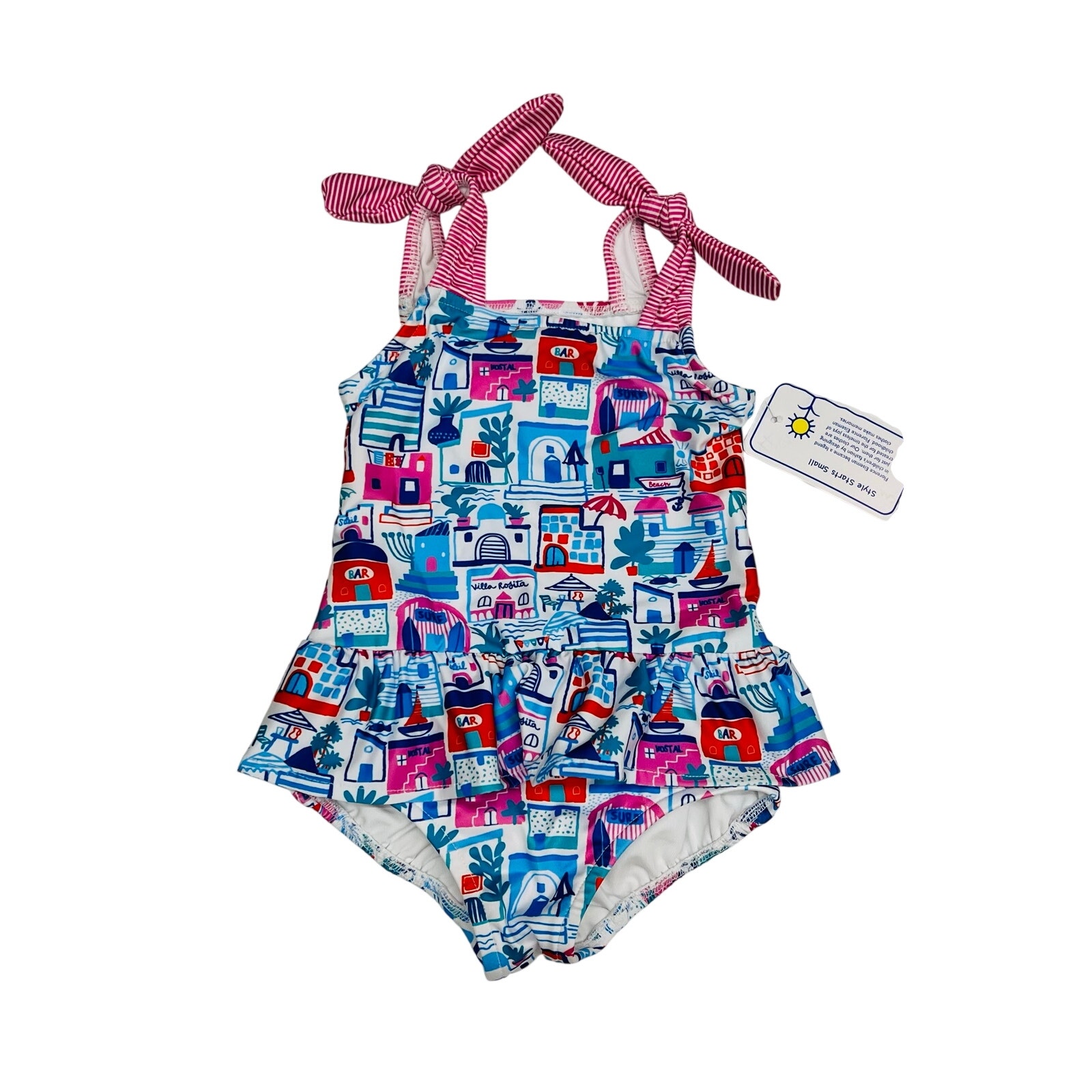 Nwt Florence Eiseman 3t Beach Scene Swimsuit